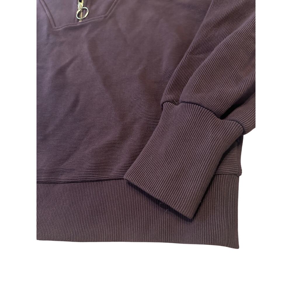 Varley Vine Half-Zip Pullover BROWN/GOLD Medium - Picture 4 of 9
